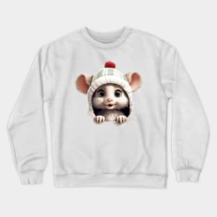 Christmas Peeking Baby Mouse Crewneck Sweatshirt